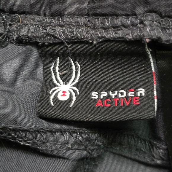 Spyder Men’s Digital Camo Training Shorts XL Black Woven Activewear - Picture 3 of 6